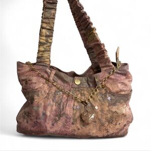 Elegant Pink and Brown Women's Bag